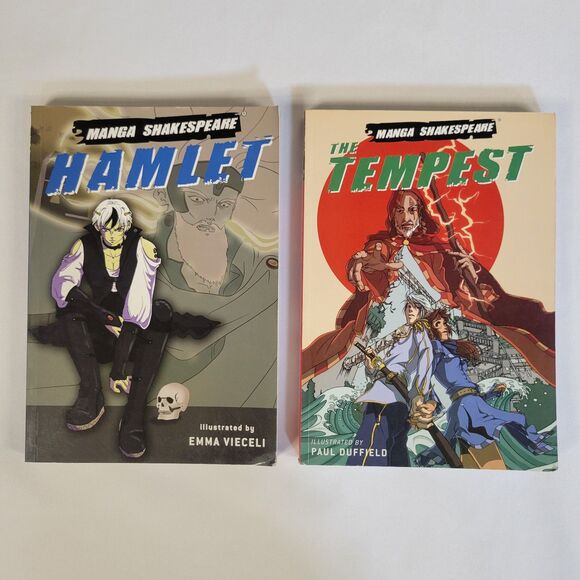 Lot of 6 Manga Shakespeare Books Set Hamlet Tempest Macbeth Caesar Lear Like It - Picture 4 of 16